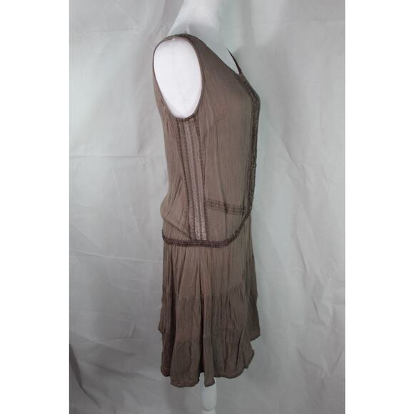 Vintage 90s Bila Dress Boho Hippie Grunge Drop Waist Lace Small - Picture 14 of 14